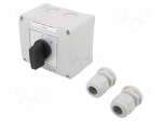 Switch: cam switch | Stabl.pos: 3 | 25A | L-0-P | Poles: 3 | Pos: 3 | IP65