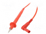Test lead | 20A | probe tip x2,angular banana plug 4mm x2 | red