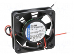Fan: DC | axial | 12VDC | 40x40x10mm | 6.5m3/h | 14dBA | slide | 4300rpm