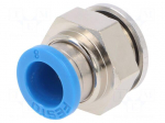 Push-in fitting | straight | -0.95&divide;6bar | Gasket: NBR caoutchouc | QS