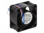 Fan: DC | axial | 12VDC | 40x40x20mm | 10m3/h | slide | 6000rpm