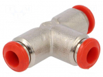 Push-in fitting | T-tap splitter | -0.99&divide;20bar | -20&divide;80&deg;C