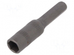 Screwdriver bit | 6-angles socket | Socket size: 4mm | HEX 4.5mm