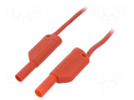 Test lead | 32A | banana plug 4mm,both sides | Urated: 1kV | Len: 1m