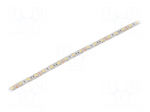LED tape | white cold | 5050 | LED/m: 60 | 10mm | white PCB | IP64 | 120&deg;