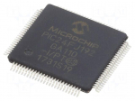 IC: PIC microcontroller | 192kB | 32MHz | SMD | TQFP100 | PIC24 | in-tray