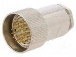 Connector: M27 | plug | PIN: 26 | male | IP67 | ZYLIN | soldering | 6.5&divide;16mm