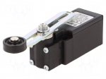 Limit switch | adjustable lever R 53-112mm, roll &Oslash;20mm | NO + NC