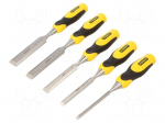 Chisel-set | wood | steel | DYNAGRIP&trade; | 6mm,10mm,15mm,20mm,25mm