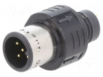 Connector: M12 | plug | PIN: 5 | male | 60V | soldering | thermoplastic