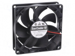Fan: DC | axial | 24VDC | 92x92x25mm | 99.6m3/h | 39dBA | ball | 3550rpm