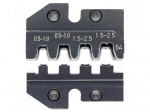 Crimping jaws | For JPT connectors,modular plugs 0,5-2,5mm2