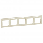 PLAQUE 5 POSTES HOR.IVOIRE