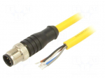 Cable: for sensors/automation | M12 | PIN: 5 | straight | 10m | plug