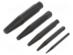 Kit: screw extractor | 6pcs.