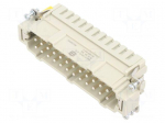 Connector: HDC | contact insert | male | 16A | 500V | Han&reg; ES | PIN: 24