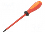 Screwdriver: insulated | slot | 4.5x1mm | Blade length: 125mm | 1kVAC