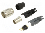 Connector: M9 | plug | male | Plating: gold-plated | 125V | 4A | IP40 | 711