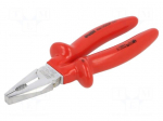 Pliers | insulated,universal | carbon steel | 200mm | 406/1VDEDP