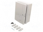 Enclosure: wall mounting | X: 221mm | Y: 311mm | Z: 137mm | ABS | IP65