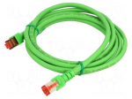Patch cord | S/FTP | Cat: 6 | RJ45 plug,both sides | stranded | Cu | 2m