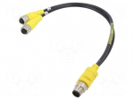 Cable: for sensors/automation | female | MICRO | PIN: 4 | IP67 | 4m