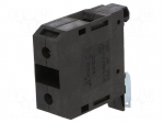 Splice terminal: rail | 125A | 690V | screw terminal | black | 4&divide;35mm2