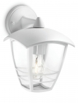 Philips Creek wall lantern white 1x60W 230V down gaismeklis