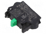 Contact block | 22mm | 45 | front fixing | spring clamps | Contacts: NO