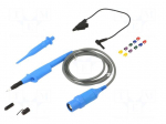 Probe: for oscilloscope | 0&divide;500MHz | 100: 1 | 0.9ns | 12&divide;25pF | blue