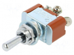 Switch: toggle | Pos: 3 | SP3T | (ON)-OFF-(ON) | 6A/250VAC | 20A/30VDC
