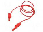 Test lead | 32A | banana plug 4mm,both sides | Urated: 1kV | Len: 1m