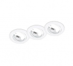 Trio Jura recessed spotlight GU10 matt white 3-pack round gaismeklis 650100331 4017807376357