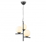 Trio Pure piekarama lampa 3-pc E14 matt black brushed steel 302000332 4017807506389