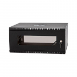 Stalflex Riiulikapp 19" 4U  450mm  Klaasuks  Must RC19-4U-450GB