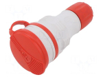 Connector: AC supply | female | power supply | socket | 2P+PE | 250VAC