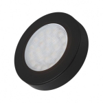 OVAL under cabinet LED luminaire 2W, black, 3000K