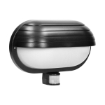 T&ouml;&ouml;riistad ja m&otilde;&otilde;teseadmed // Uued tooted t&ouml;&ouml;riistade, tarvikute kategoorias // MUSAM, oprawa ogrodowa z czujnikiem ruchu 180st, 1x15W, E27, IP44, z przesłoną, plastik, czarna