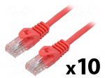 Patch cord | U/UTP | Cat: 5e | RJ45 plug,both sides | stranded | CCA | 3m