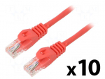 Patch cord | U/UTP | Cat: 6 | RJ45 plug,both sides | stranded | CCA