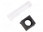 Fiber for LED | &Oslash;5.6mm | L: 19.1mm | round | Front: convex | flexible