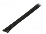Braid | &Oslash;Braid : 5&divide;12nom.8mm | polyester | black | L: 100m | UL94V-2