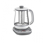 TEFAL Tastea Kettle | BJ551B10 | Tea Kettle | 1400 W | 1.5 L | Glass | 360&deg; rotational base | Grey/White
