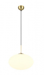 Trio Fomento piekarama lampa 40 cm E27 matt brass/white brushed steel 363190108 4017807616231