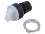 Switch: rotary | 22mm | Stabl.pos: 1 | white | IP65 | prominent | 46 | Pos: 2
