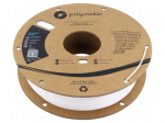 Filament: PET-G Tough | 1.75mm | white | 230&divide;240&deg;C | 750g | PolyMax&trade;