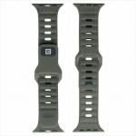 Strap Evelatus Evelatus Watch 42/44/45 Sport Silicone Loop Dark greenish Dark Green