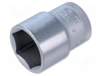 Socket spanner | 24mm | 1/2" | tool steel | Plating: chromium
