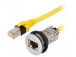 RJ45 socket | 22mm | har-port | -25&divide;70&deg;C | &Oslash;22.3mm | IP20 | Len: 0.2m