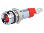 Indicator: LED | recessed | 24&divide;28VDC | 24&divide;28VAC | Cutout: &Oslash;8.2mm | IP67